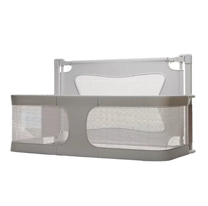 High Quality Breathable Foldable Baby Crib with Bed Rail & Bedside Bed Space-Saving Metal Design for Living Room & Bedroom Use
