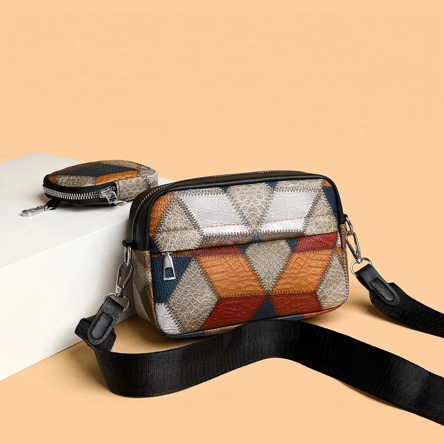 Factory Wholesale Ladies Geometric Patterns Fashionable Girls Bags Single-shoulder Bags for Women