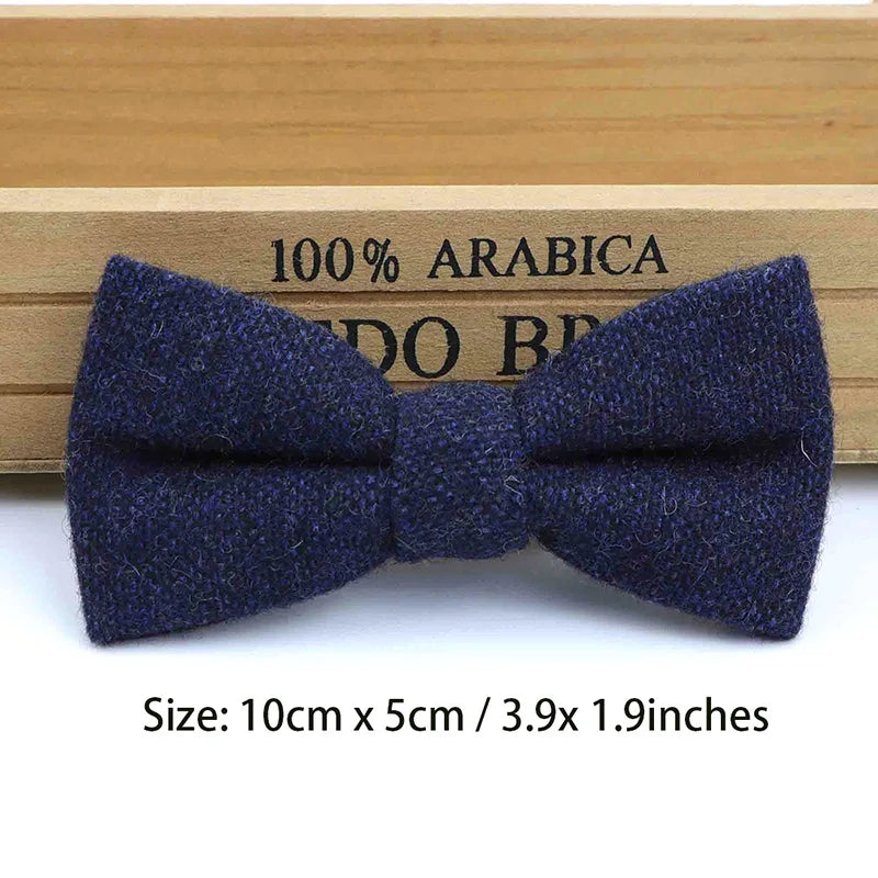 Children Wool Bow Tie Baby Boys Butterfly Skinny Bowtie Single Layer Child Bowties Gravatas Borboleta Collar Kids Ties