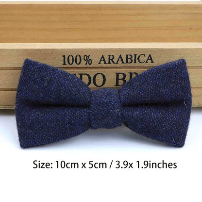 Children Wool Bow Tie Baby Boys Butterfly Skinny Bowtie Single Layer Child Bowties Gravatas Borboleta Collar Kids Ties