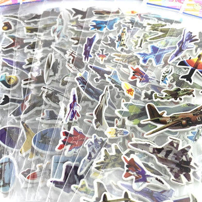 12Sheets/Set Military Fans Weapon Gun Pistol Stickers for Kids Boys PVC Bubble Scrapbook DIY Toys