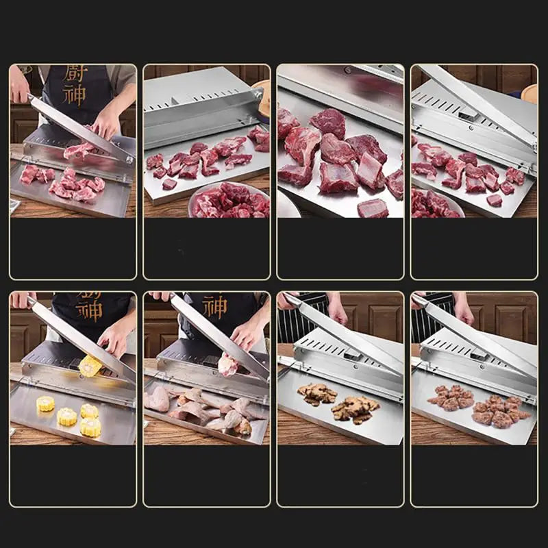 Stainless Steel Meat Slicer Meat Slicer Bone Cutting Machine Minced Lamb Bone Meat Cutter Chicken Duck Fish Ribs Lamb Cutting