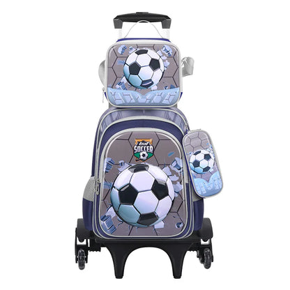 3D Cartoon Children 16 Inch 3PCS School  Bags Set Kids School Backpack  With Pencil Case and Lunch Container for Boy Girl