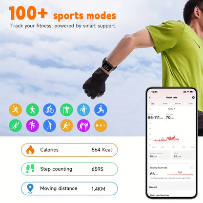 Smart Watch for Men Women With Alexa Built-in, 1.95" Smartwatch With Wireless Call, 100+ Sport Modes, Fitness Activity Tracker