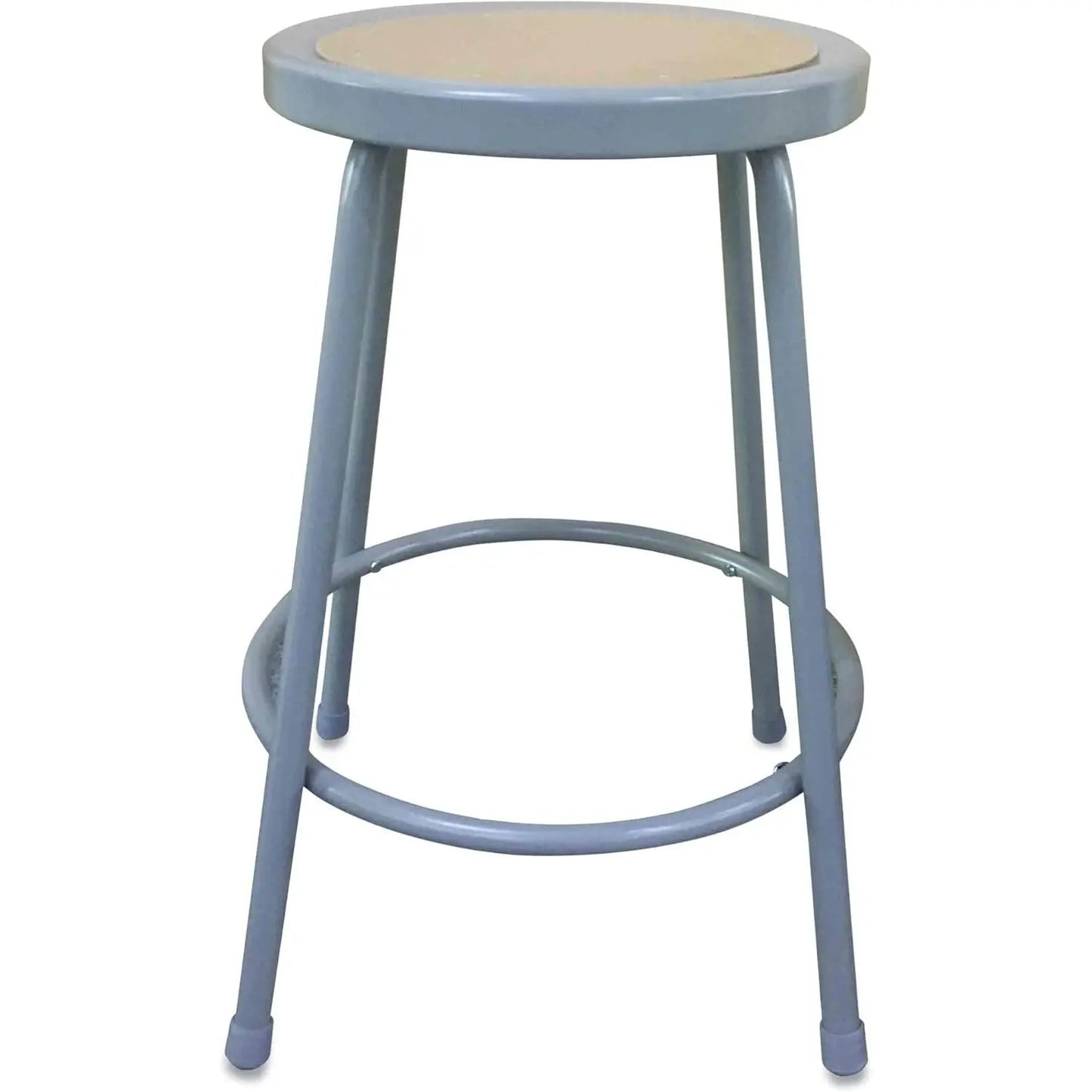 Alera Industrial Metal Shop Stool ALENIS6624G Wood Seat 24 Inches Each Unit