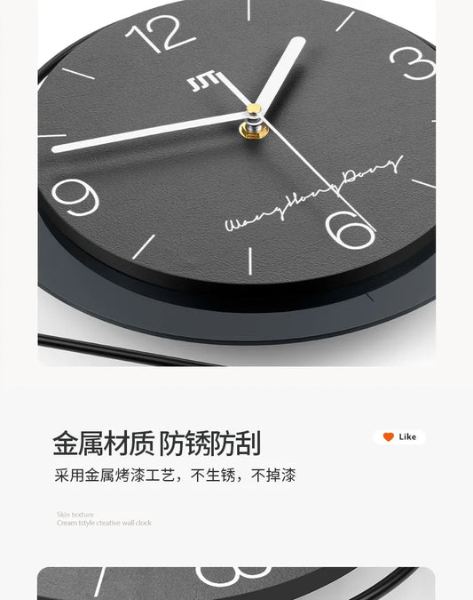 Creative Home Decorative Nordic Metal 3d Modern Minimalist Wall Clock for Living Room Office Shop