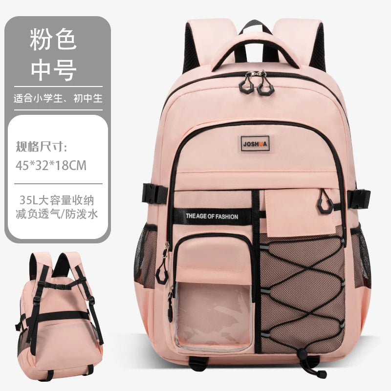 18 Inches Big Capacity School Bags Mochilas Escolares Teen Backpack for Boys Girls High School Students Backpack to School