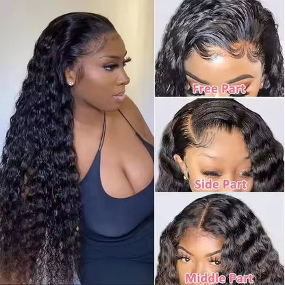Cheap Pre Plucked 13x4 HD Lace Frontal Wig Swiss Transparent Lace Front Water Wave Wig Raw Vietnamese Hair Wig for Black Women
