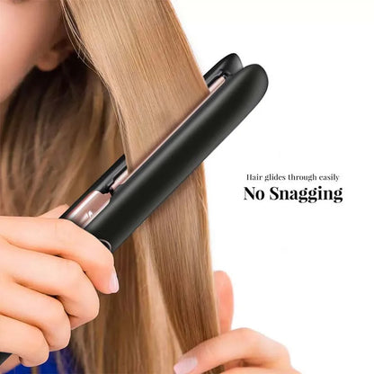 Wholesale 500F Hair Straightener Titanium Flat Irons Electric Ceramic Plate Flat Iron for Household LCD Display Straight Hair