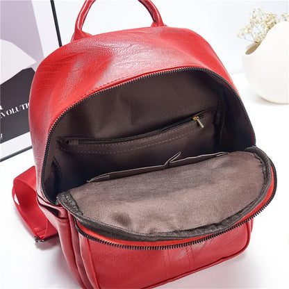 Designer Shoulder Bag Famous for Women Fashion Pu Leather Shoulder Bags High-Capacity Backpack