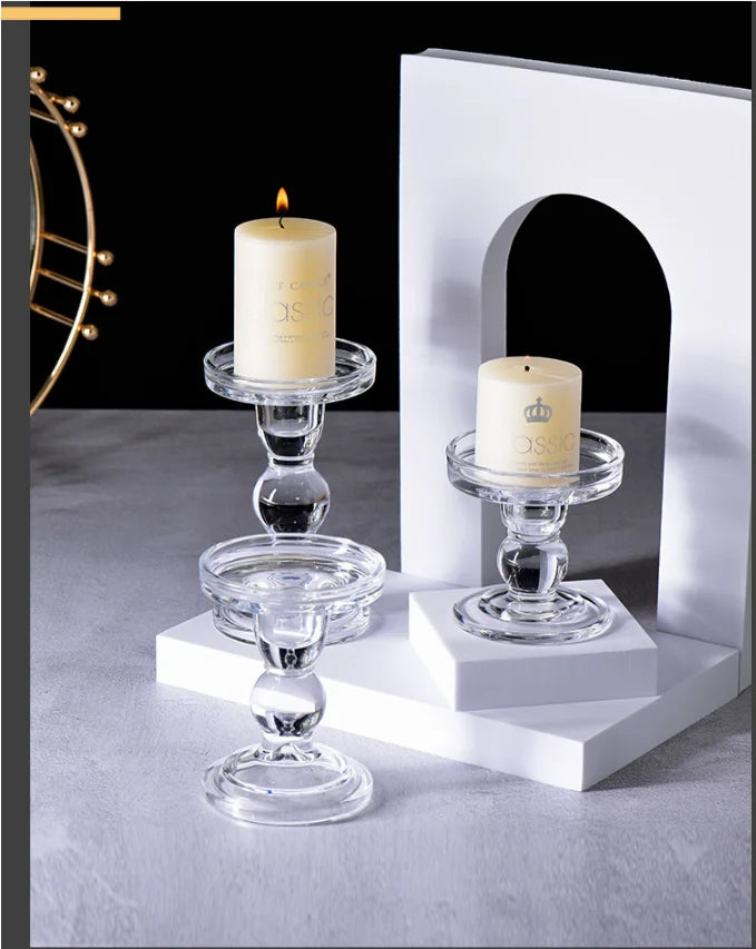 Candles Jars Glass Tall martini Glass Candle Sticker  Glass Candle Holders