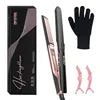Wholesale 500F Hair Straightener Titanium Flat Irons Electric Ceramic Plate Flat Iron for Household LCD Display Straight Hair