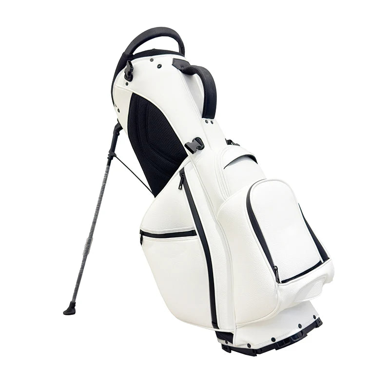 ASL GOLF Custom logo Blank Pu Leather Disc Wholesale White Black Golf Bag Waterproof Pouch Attachment Stand Golf Bags