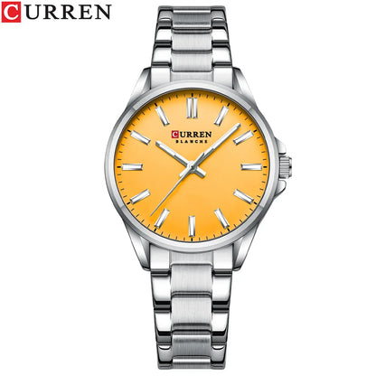 CURREN 9090 Women Watches Brand Luxury Fashion Ladies Watch Stainless Steel Femme Waterproof Luminous Original Quartz Wristwatch
