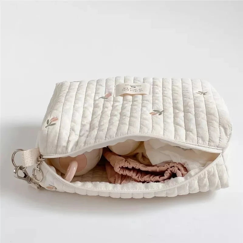 Mommy Nappy Bag and Baby Diaper Caddy Organizer Cotton Rope Tote Basket Bag Excellent Value Price