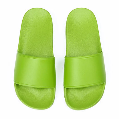 Custom Logo Anti-Slip Winter Spring Beach Slides with Open Toe Screen Printing PVC Embossed Mens' Slipper Footwear