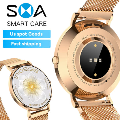 Fashion Women Smart Watch USA Stock AM28 Style 3ATM Waterproof Fitness Tracker Smartwatch