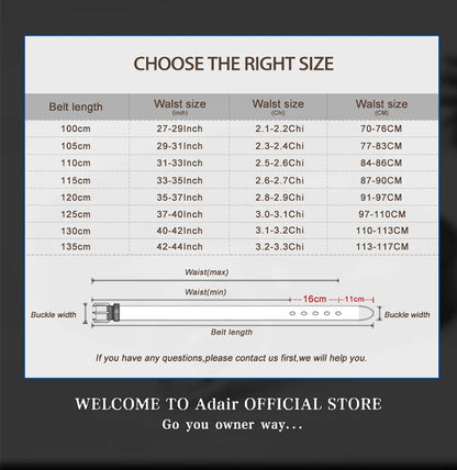 Herrengürtel aus Metall, Luxusmarke mit automatischer Schnalle, hochwertiges Leder, Gürtel für Herren, Business, Arbeit, Freizeit, Riemen ZDP001A