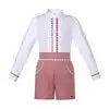 Wholesale new Boy Gift 2 Pieces Matching Short Pants Sets for Kids Formal Outfit 2-8Y 1BAG=1PCS