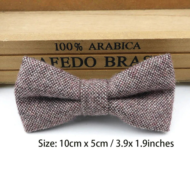Children Wool Bow Tie Baby Boys Butterfly Skinny Bowtie Single Layer Child Bowties Gravatas Borboleta Collar Kids Ties