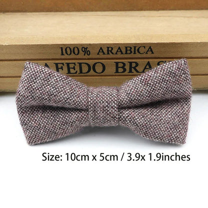 Children Wool Bow Tie Baby Boys Butterfly Skinny Bowtie Single Layer Child Bowties Gravatas Borboleta Collar Kids Ties