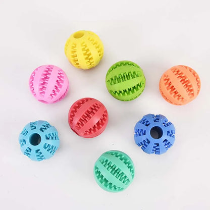 OEM ODM Tough Durable Natural Rubber Teeth Cleaning Interactive Ultra Pet Dog Chew Ball Toy
