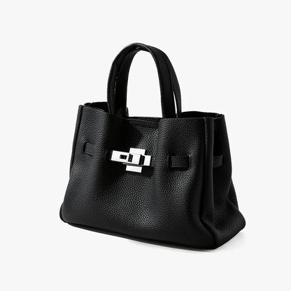 Quiet Luxury Genuine Leather Handbag for Women Pebbled Leather Totes Sac a Main Cuir Veritable Business Trip Ladies Bag Custom