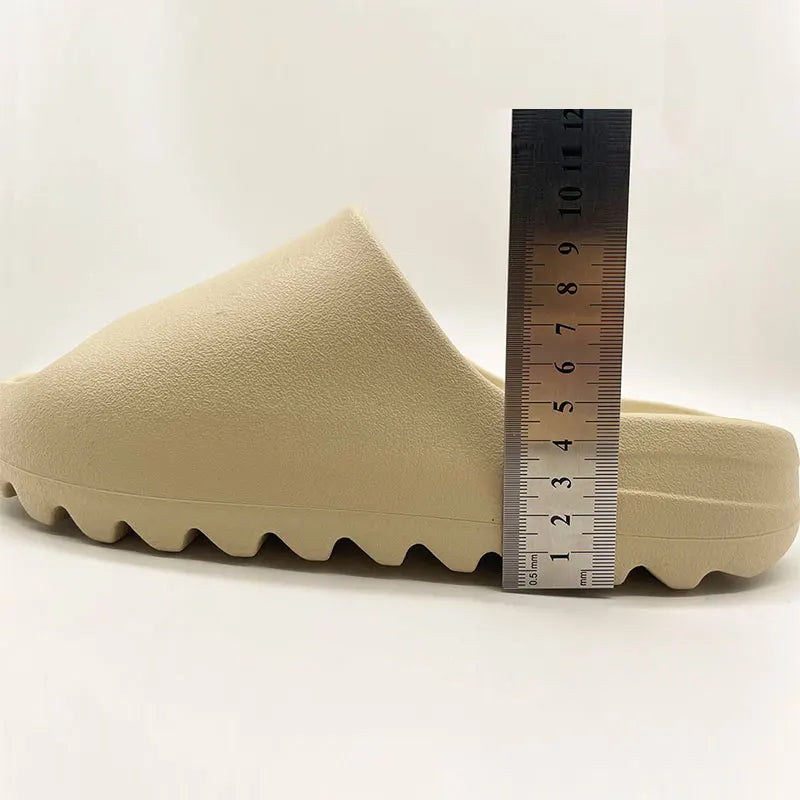 Custom Logo Soft EVA Foam Thick Sole Lightweight Anti-Slip Breathable Open-Toe Arch Support Waterproof Slippers Slides for Men