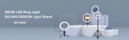 10" LED Selfie Ring Stuido Light Home Lighting Dimmable Round Lamp Tripod Trepied Makeup Selfie Ring Lamp Phone LIGHT FOR VIDEO