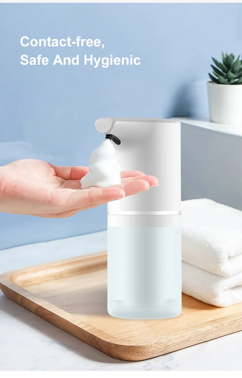 Touchless Automatic Soap Foam Dispenser USB Rechargeable Liquid Foam Hand Washer Machine Bathroom Infrared Sensor Soap Dispenser