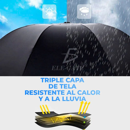 Elegate Folding Umbrella 97cm Nylon Manual Open Anti UV Minimalist Design For Travel Sunny And Rainy Use