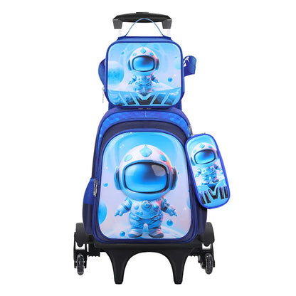 3D Cartoon Children 16 Inch 3PCS School  Bags Set Kids School Backpack  With Pencil Case and Lunch Container for Boy Girl