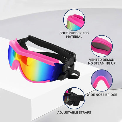 Pet Sunglasses Pet Glasses with Adjustable Straps for Pets Medium-large Dogs ( Pink )