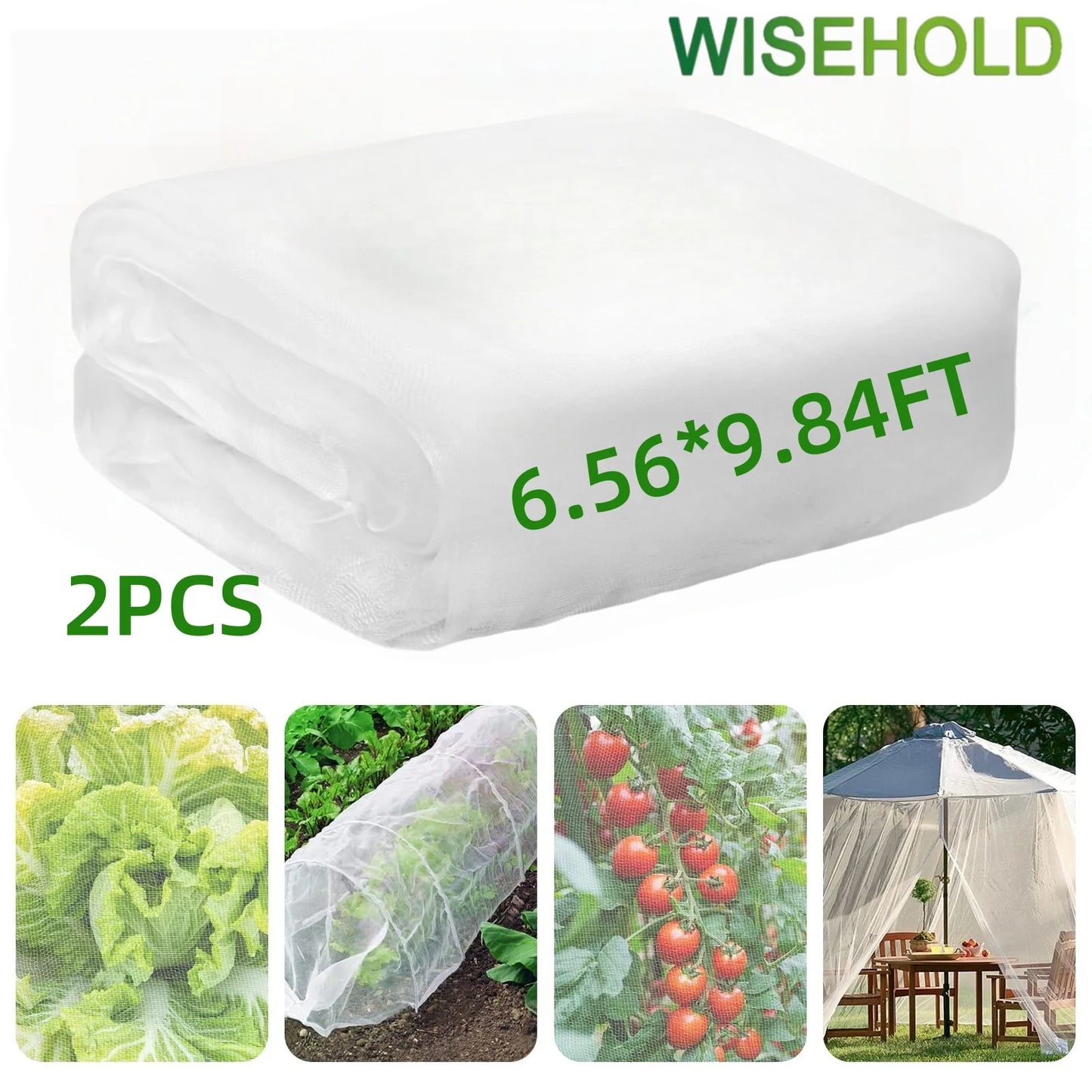 Garden Netting, Plant Covers Net Ultra Fine Mesh Protection Netting for Greenhouse Row Cover Raised Bed Barrier
