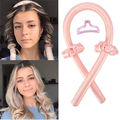 Hair Accessories For Women Clip Soft Hair Curlers Heatless Curling Rod Headband Hair Styling Tools Curling Ribbon Modeling Set