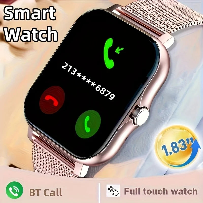 Smartwatch for Men and Women, with Calling and Message Notifications, Large Screen Display, Suitable for Various Sports Modes