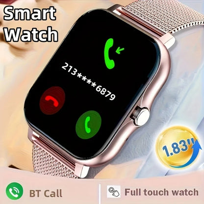 Smartwatch for Men and Women, with Calling and Message Notifications, Large Screen Display, Suitable for Various Sports Modes