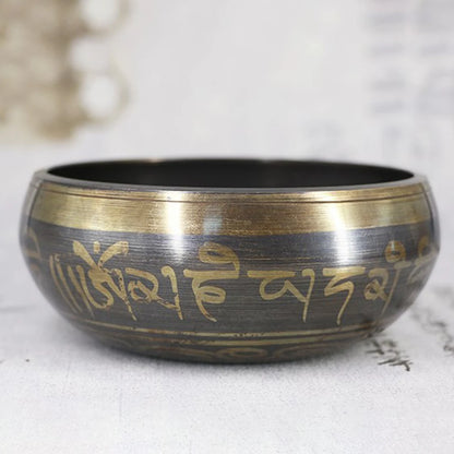 Tibetan Chime Singing Bowl Nepal Tibetan Sing Bowl Handmade Buddha Buddhist Sound Yoga Meditation Healing Copper Singing Bowl