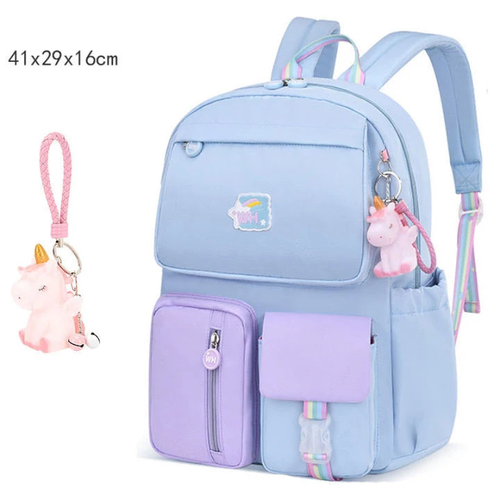 Cartoon Students Children Backpack Girls Schoolbag Lightweight 1-6 Grade School Bag Waterproof Kids Backpack Kawaii Backpack