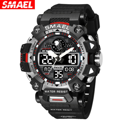 NEW Style SMAEL 8078 Electronic Watches Men's Student Watch Outdoor Sports Luminous Multi-function Quartz Digital Watch Relojes