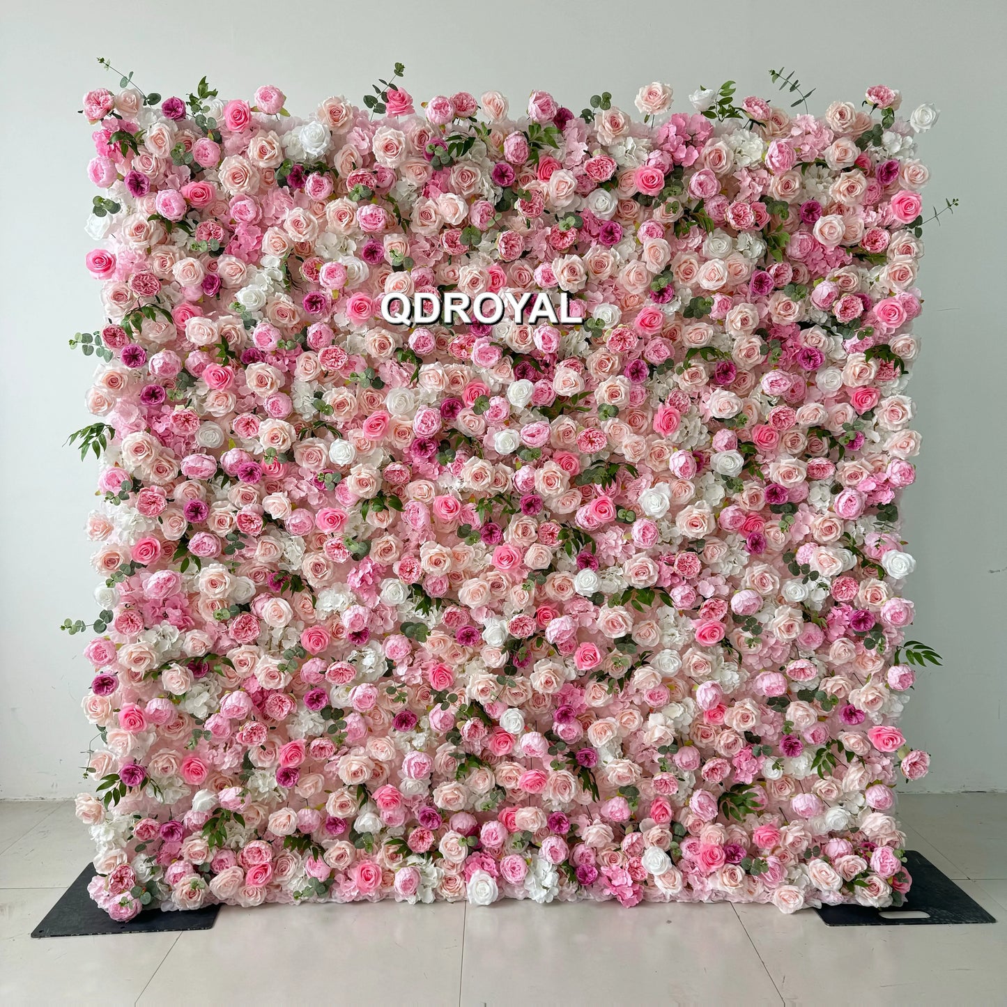 3d Roll up Wedding Event Floral Artificial Rose Flower Wall Decor for Garden Backdrop Home Party Decoration