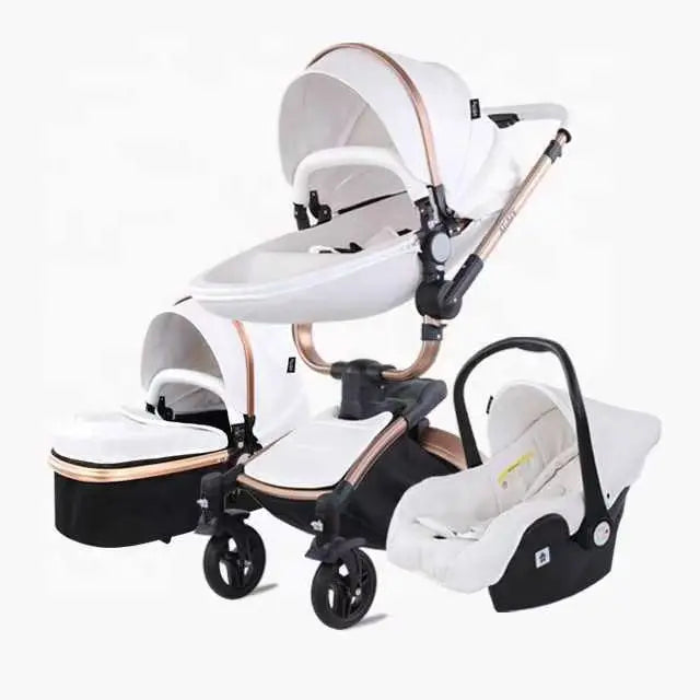 Factory Price Luxury 3-in-1 Travel System Stroller Pushchair Baby Carriage