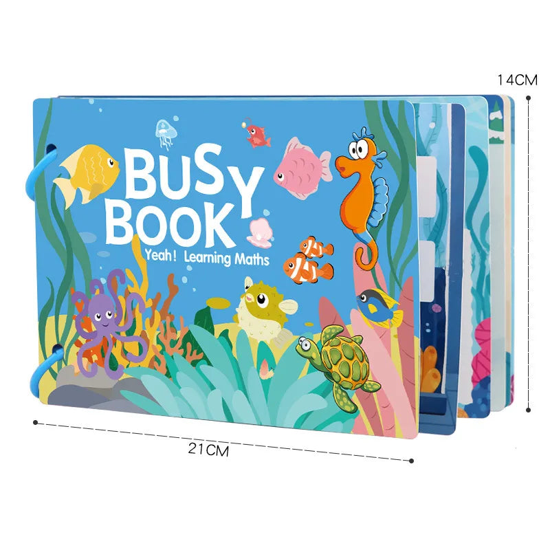 Montessori Educational Toys Preschool Kindergarten Learning Busy Book Sticker Activities for Kids Picture Books XH XHCP-241105