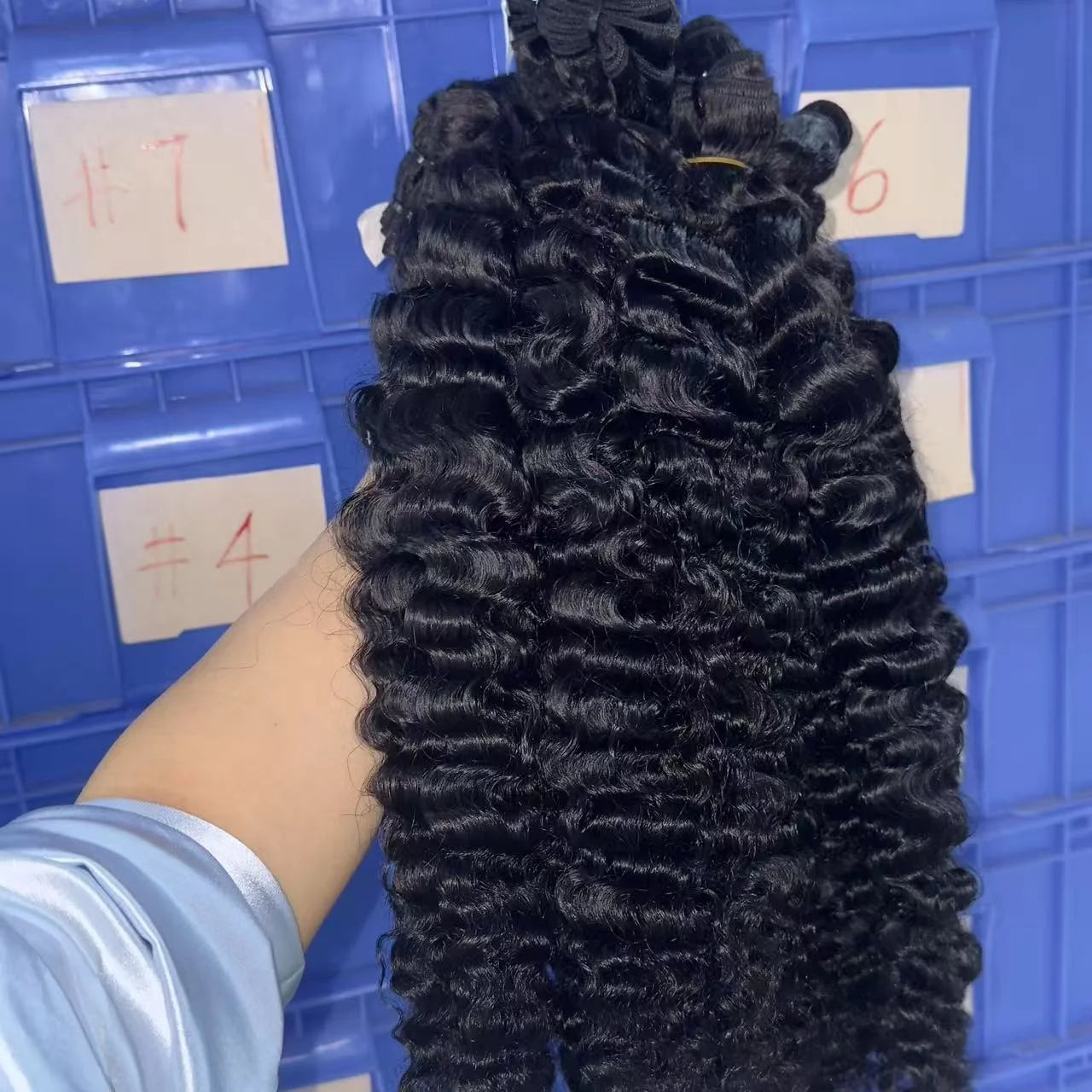 Wholesale Unprocessed Burmese Curly Hair Bundles Popular Kinky Curly  Natural Human Hair Extensions 10"-30" Natural Color