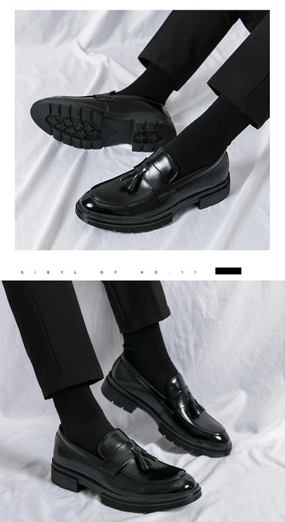 Classic Design Tassels Loafer Shoes Wholesale Durable Fashion Slip on Formal Business Wedding Dress Shoes for Men