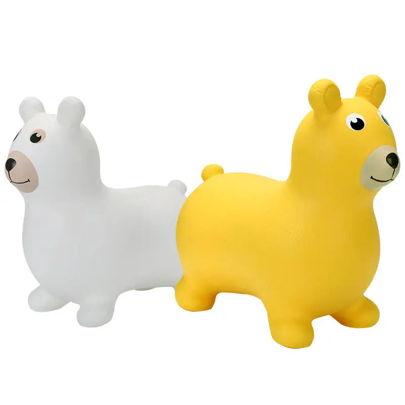 Animal Hopper Bear Inflatable Toy Horse Ride on Toy Animal Pvc Inflatable Hopper Horse Jumping Horse Baby Toddler Outdoor Toys