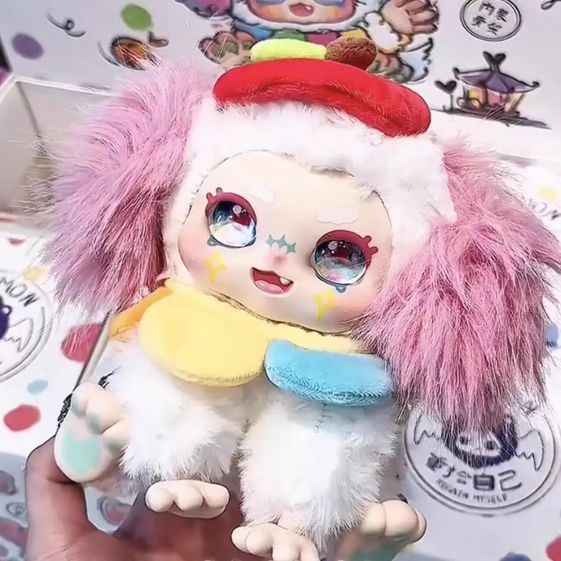 In Stock 100% Official 6PCS/Box Kimmon Regain Myself Series Blind Boxes Kawaii Vinyl Plush Keychains Cute Dolls Decorative Toys