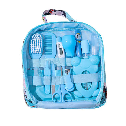 Baby Care Bag Set New Born Baby Products Baby Nasal Aspirator Nail Clipper Thermometer 13 Piece Daily Cleaning Care