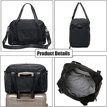 Folding Travel Duffel Bag Ladies Shoes Travel Bags With Shoe Compartment Tote Sports Bag for Women Customized logo