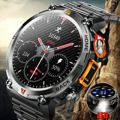 Sports Smart Watch KE3 for Men (Wireless Call Receive/answer), HD Screen Outdoor Rugged Smartwatch, Sports Fitness Tracker Watch
